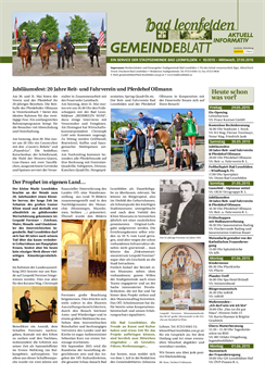 Gemeindeblatt 2015, Ausgabe 10
