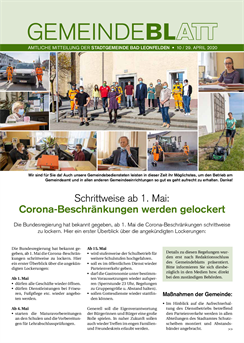 Gemeindeblatt 2020, Ausgabe 10