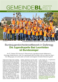 Gemeindeblatt 2019, Ausgabe 09
