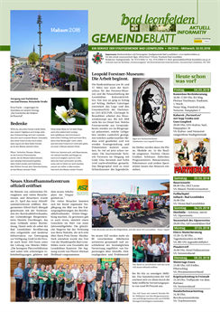 Gemeindeblatt 2018, Ausgabe 09