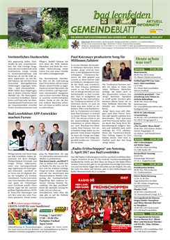 Gemeindeblatt 2017, Ausgabe 06