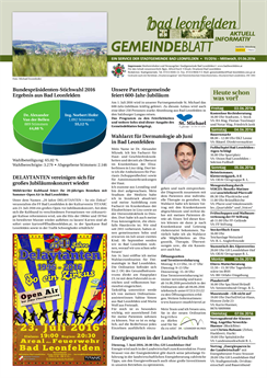 Gemeindeblatt 2016, Ausgabe 11