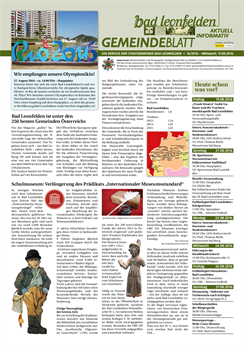Gemeindeblatt 2016, Ausgabe 16