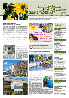 Gemeindeblatt 2015, Ausgabe 17