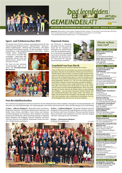 Gemeindeblatt 2015, Ausgabe 18