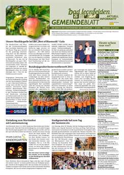 Gemeindeblatt 2015, Ausgabe 21