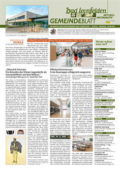 Gemeindeblatt 2016, Ausgabe 18