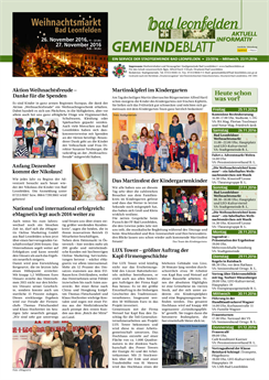Gemeindeblatt 2016, Ausgabe 23