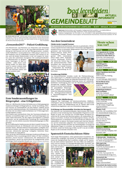 Gemeindeblatt 2017, Ausgabe 18