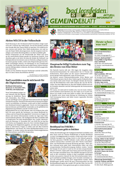 Gemeindeblatt 2017, Ausgabe 21
