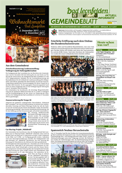 Gemeindeblatt 2017, Ausgabe 22