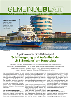 Gemeindeblatt 2020, Ausgabe 13