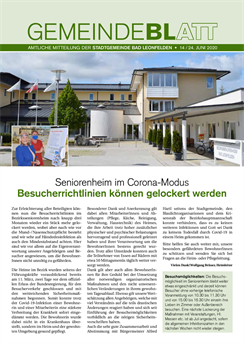 Gemeindeblatt 2020, Ausgabe 14