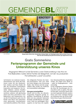 Gemeindeblatt 2020, Ausgabe 18