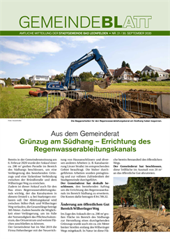 Gemeindeblatt 2020, Ausgabe 21
