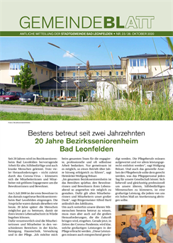 Gemeindeblatt 2020, Ausgabe 23