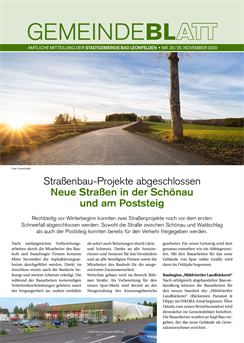 Gemeindeblatt 2020, Ausgabe 25