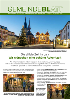 Gemeindeblatt 2020, Ausgabe 26