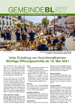 Gemeindeblatt 2021, Ausgabe 10