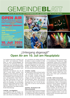 Gemeindeblatt 2021, Ausgabe 13