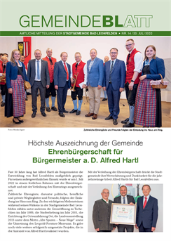Gemeindeblatt 2022, Ausgabe 14