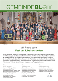 Gemeindeblatt 2022, Ausgabe 18